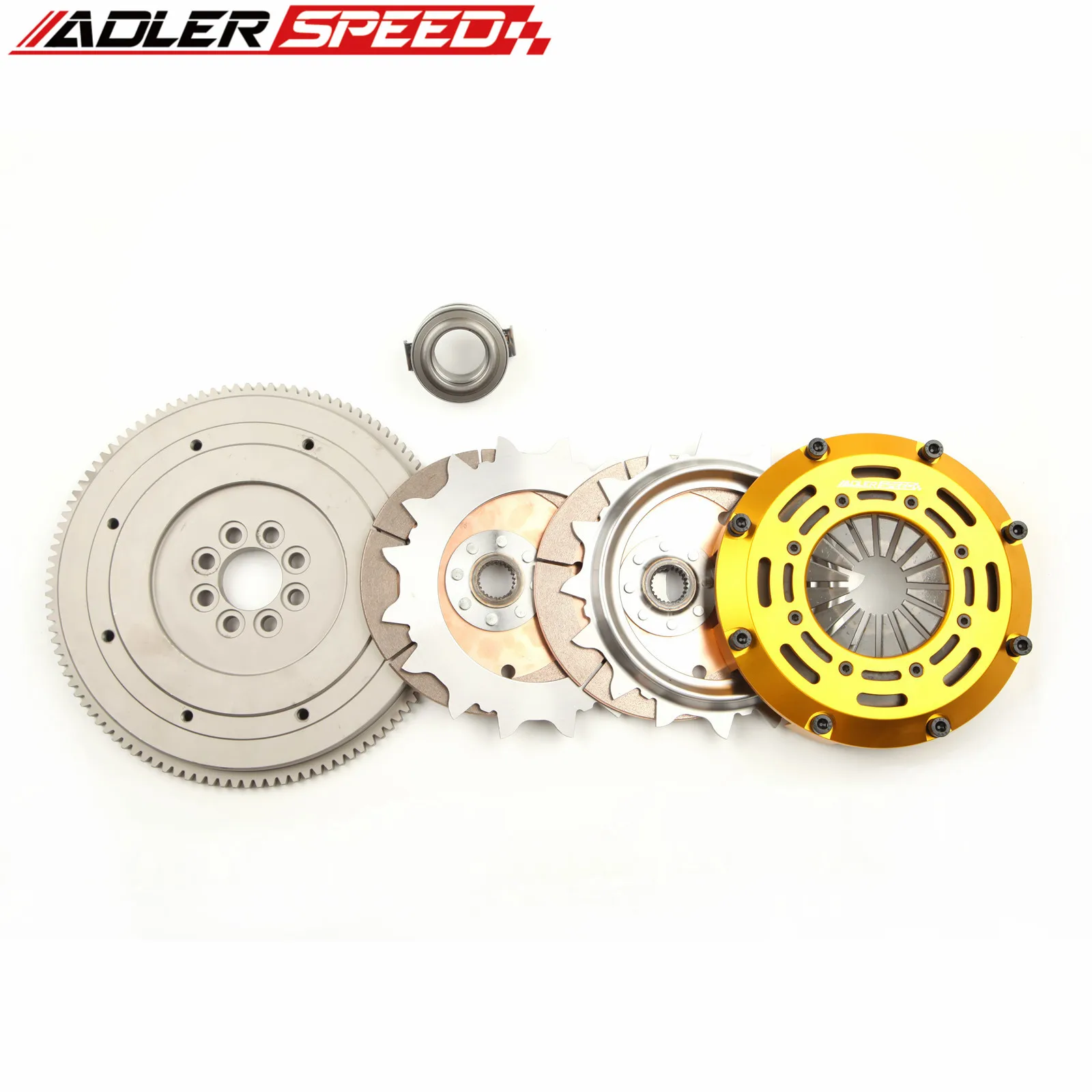 КОМПЛЕКТ ДВОЙНОГО ДИСКА ADLERSPEED RACING сцепления ДЛЯ NISSAN 240SX 2.0L TURBO 1989-1998 гг.