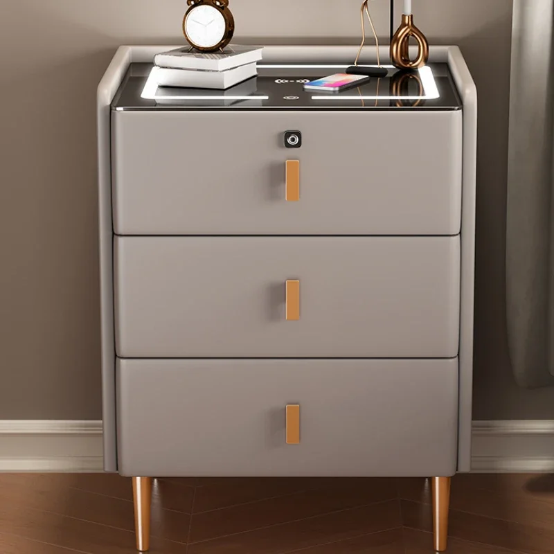 Шкаф для хранения спальные прикроватные столики Современная консоль умные