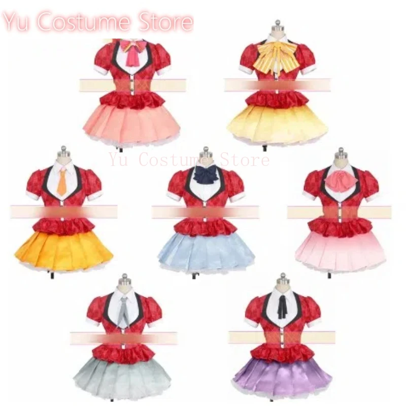 Zombie Land Saga Minamoto Sakura Nikaido Saki Mizuno Ai Konno Junko Косплей Костюм Cos Game Аниме Вечеринка