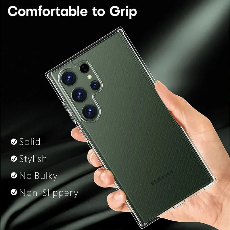 Полиция ФБР Прозрачный чехол для Samsung Galaxy S24 S23 S22 Ultra S21 S20 FE TPU Capa телефонные чехлы S10