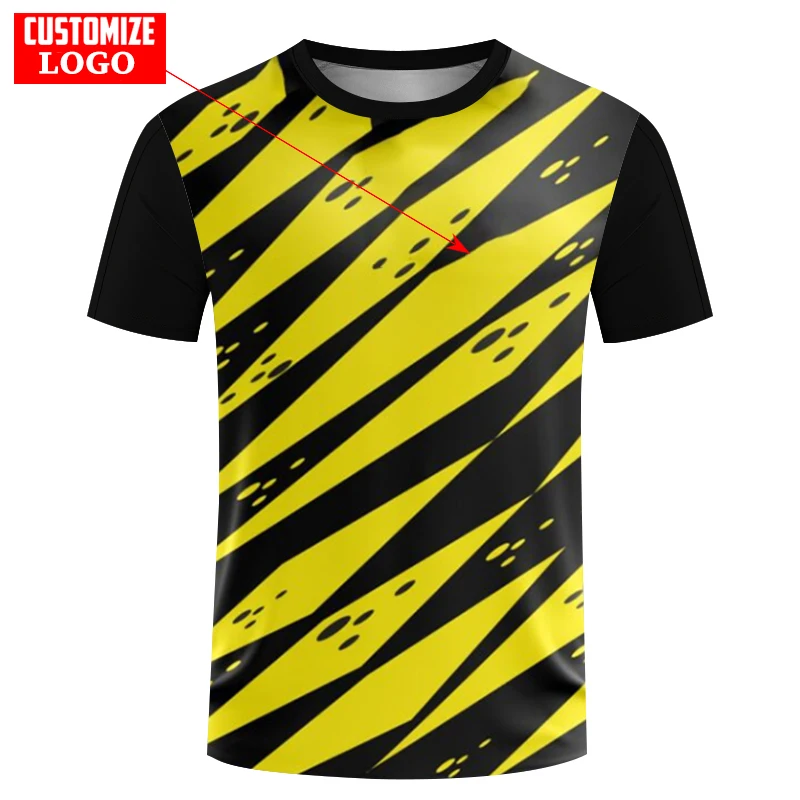 

Summer Street Fitness Table Tennis Sports Men's T-shirt 3D Printed Badminton Uniform Training Short Sleeve O-neck Speed Dry Top
