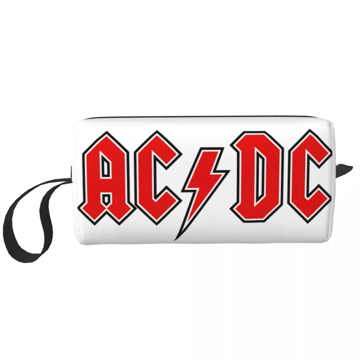

Милая дорожная косметичка Rock AC DC, женская косметичка с тяжелым металлическим ремешком, косметичка для макияжа, набор для хранения красоты