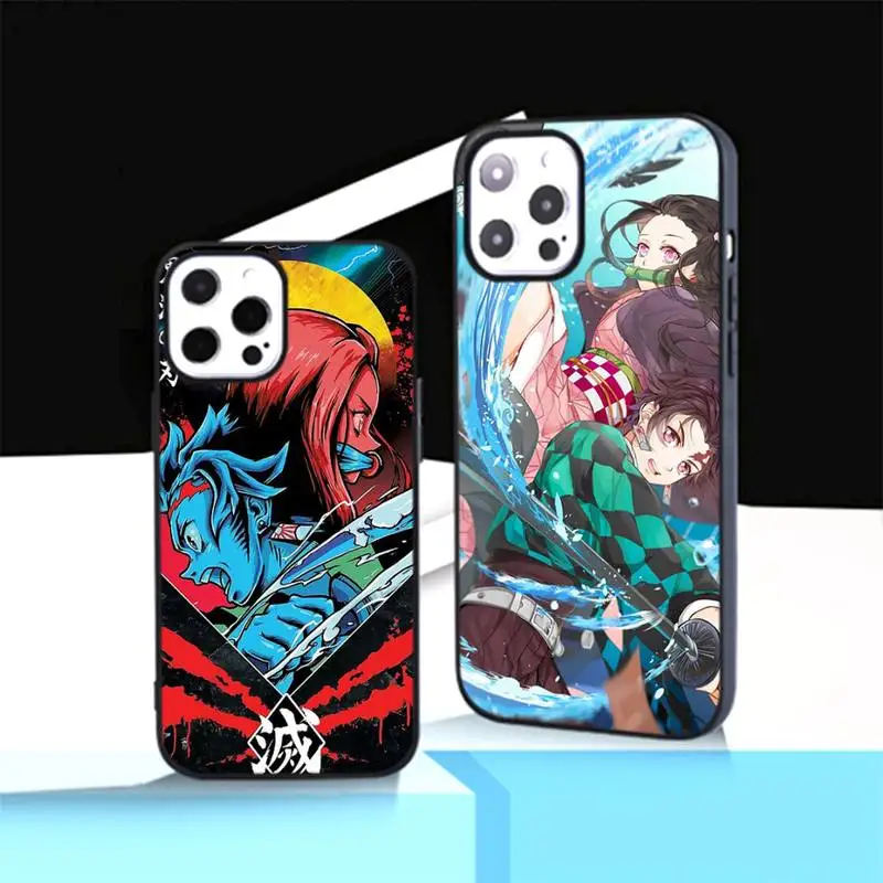 

Demon Slayer Anime manga Phone Case For iphone 11 13 12 14 x xs xr pro max mini plus boys girls cover