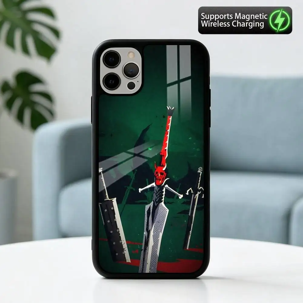 Крутой чехол для телефона d-Dante d-Devil May Cry для iPhone 17, 16, 15, 14, 13, 12, 11 Plus, Pro с поддержкой магнитной беспроводной зарядки (art.: 3920db169f04e) - 3920db169f04e