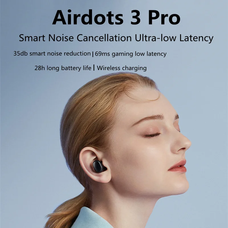 Xiaomi Mi Redmi Airdots 3 Pro Bluetooth TWS True Wireless Headphone IPX4 Waterproof 35dB Active Noise Reduction Earphone Genuine enlarge