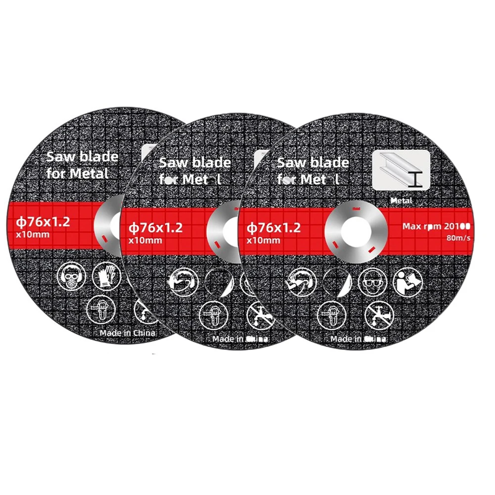 

3PCS Cutting Disc 76mm Circular Resin Grinding Wheel Saw Blade Angle Grinder For Metal Cutter Power Tool Wood Cutting Discs