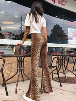 combinaison femme ropa aesthetic y2k clotheshigh waist leopard print flare leggings 2021 autumn winter women fashion sexy body