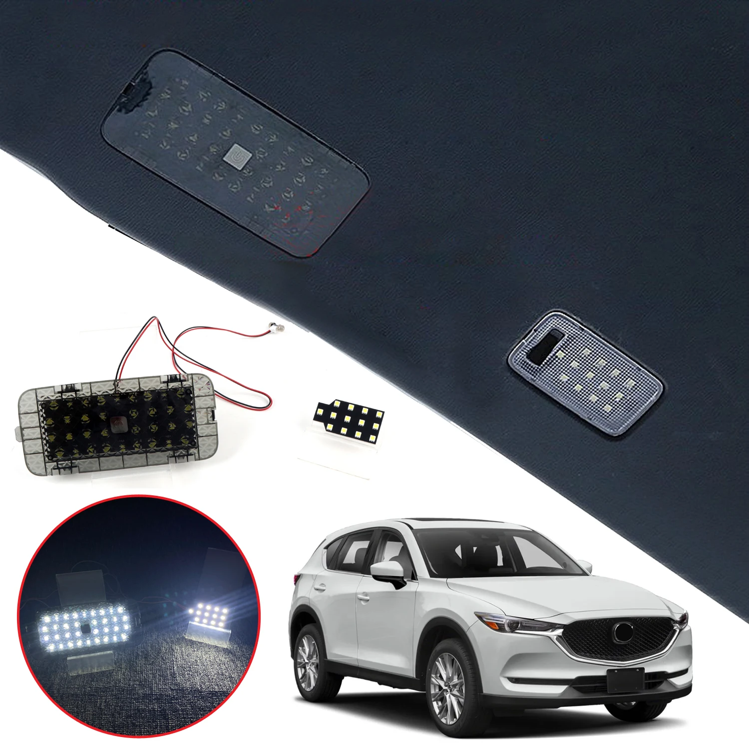 Для Mazda CX-5 CX5 2018-2024 потолочный светильник для багажника сменный внутренний лампы