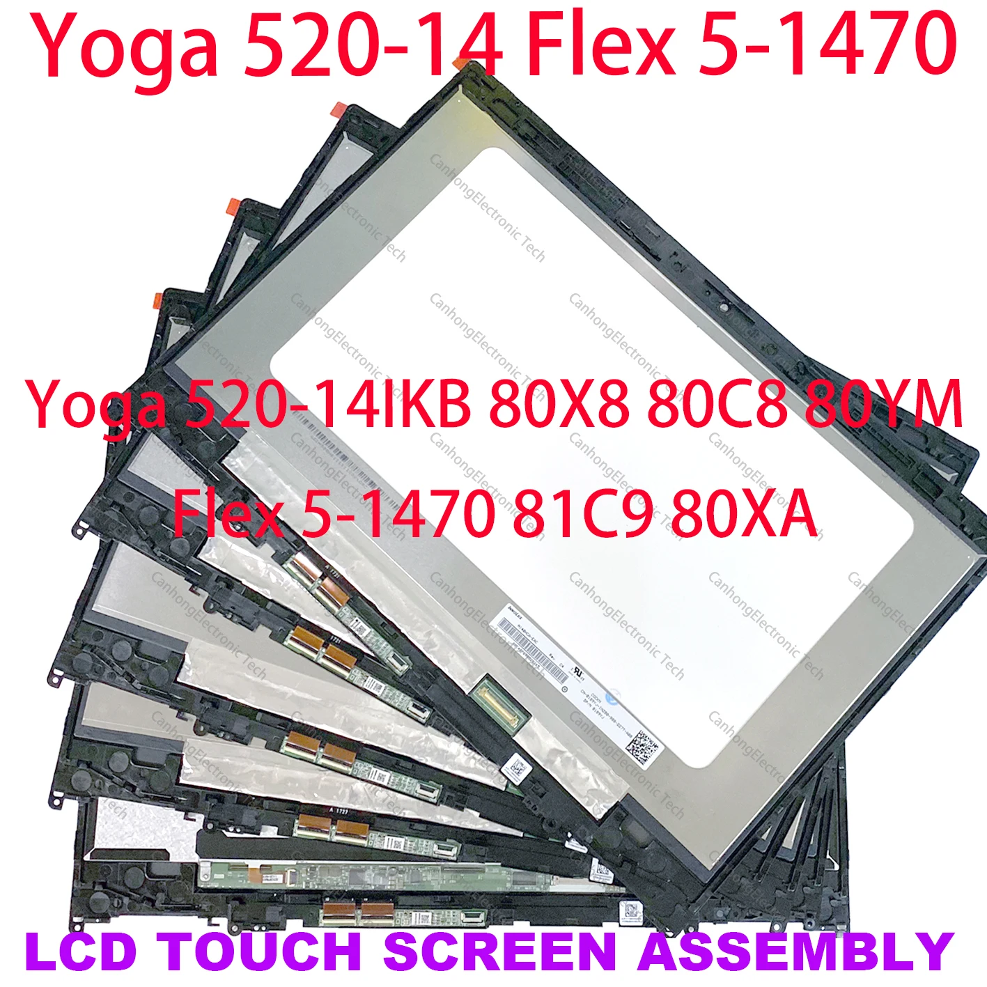 5D10N45603 5D10N45602  Lenovo Flex 5-1470 520-14IKB 80X8 80YM 81C8 -       