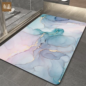 youpin super absorbent floor mat quick drying bathroom carpet modern simple non slip floor mats home oil proof kitchen mat new free global shipping