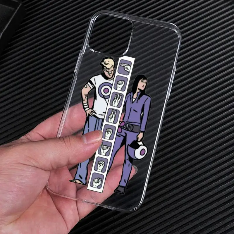 Чехол для телефона Ronin Clint Barton Kate Hawkeyes прозрачный iphone 13 12 11 Pro Max Mini XS 8 7 Plus X SE 2020 XR