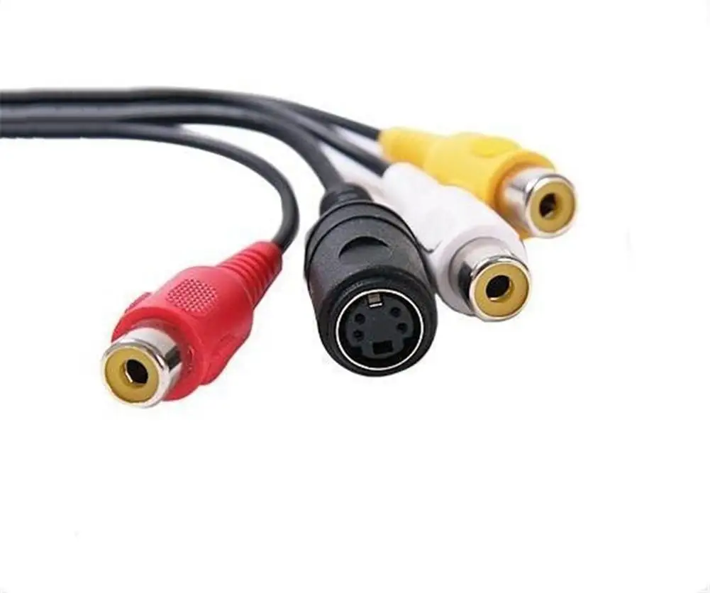 Кабель-адаптер VGA-S-Video конвертер AV аудио-и видеоадаптер Lotus head 3RCA для ПК компьютера