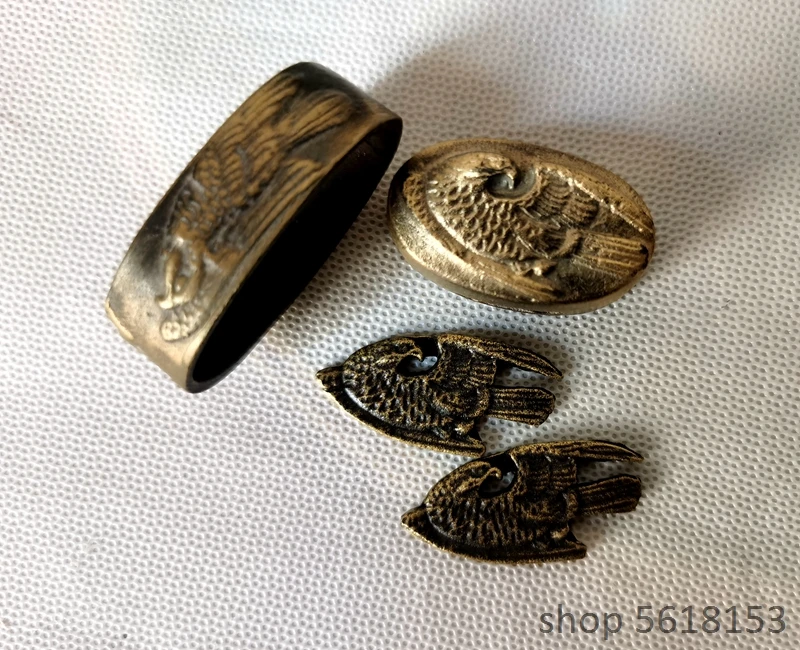 Alloy Eagle Tsuba Fuchi Menuki для японского меча Катана wakizashi танто