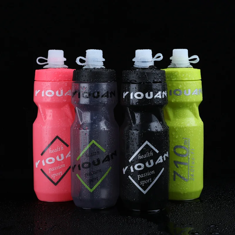 Mountain Bike Sports Water Bottle with Dust Cap PC Plastic W