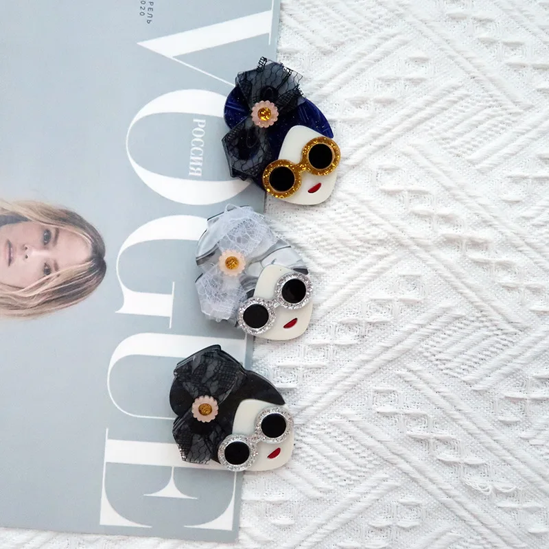 Элегантная темпераментная брошь YAOLOGE с бантом для очков и девушек мультяшный