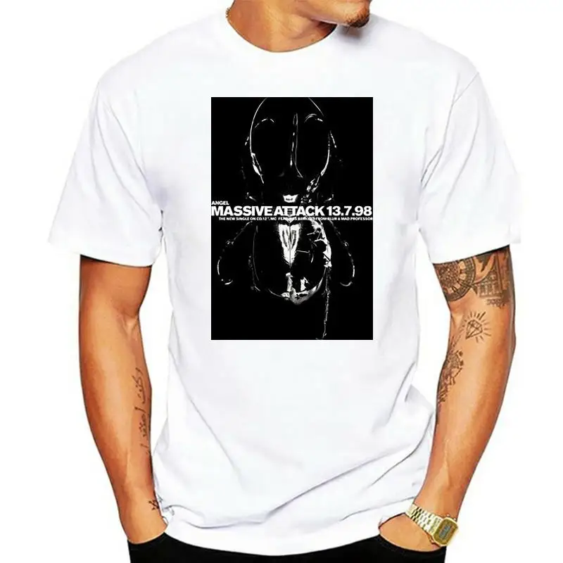 

Massive Attack Angel 98 Men Black T Shirt Trip Hop Tee Shirt