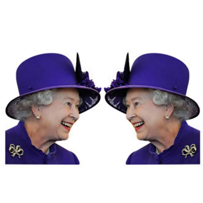 

Автомобильная наклейка «Королева Елизаветы», водонепроницаемая забавная наклейка на автомобиль «Королева Англии», легкое удаление окон