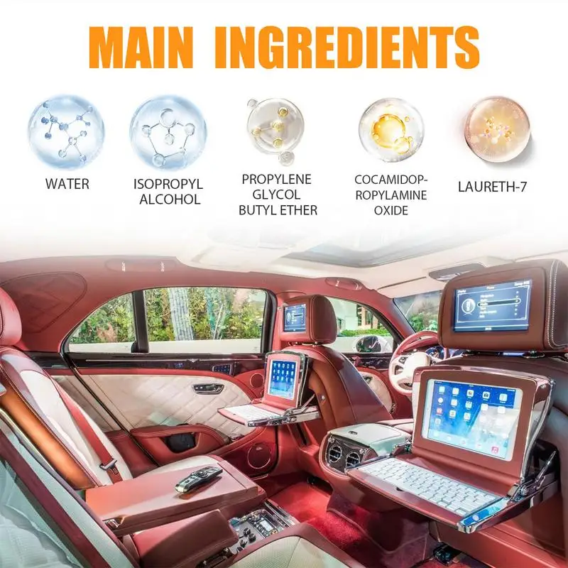 Środek do czyszczenia wnętrza samochodu Wysokowydajny odplamiacz z chusteczką rolkową Bezpieczny skuteczny uniwersalny środek