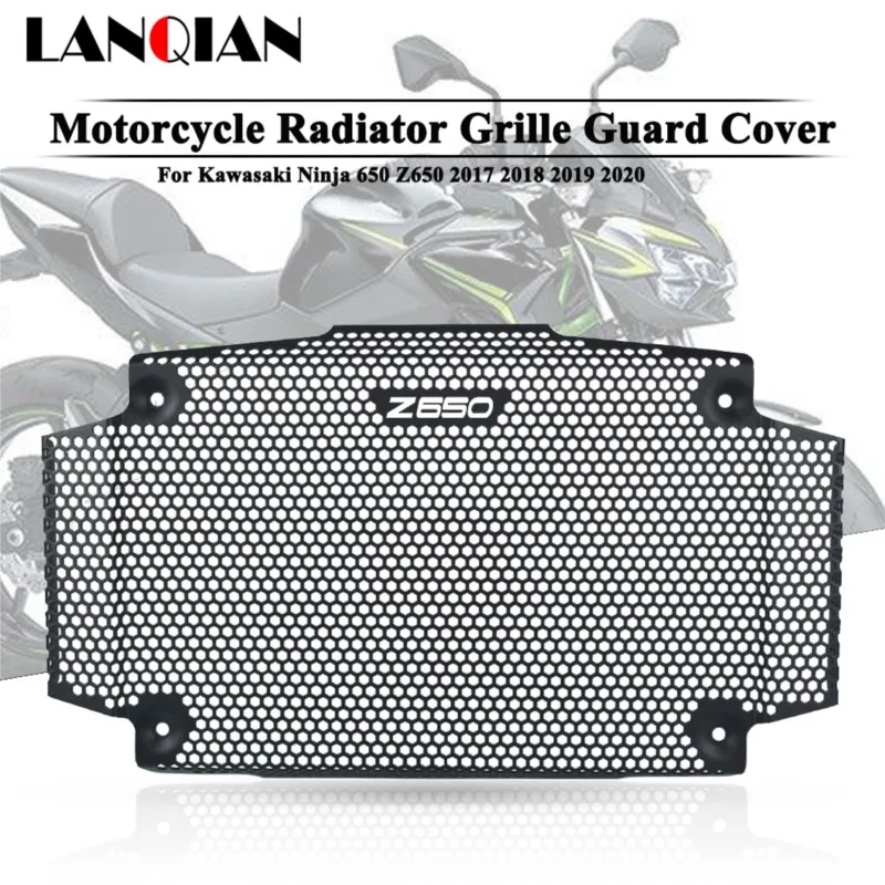 

Motorcycle Radiator Guard Grille Oil Cooling Cooler Cover Protector FOR Kawasaki Ninja 650 Z650 Urban Radiator Guard (2022+)