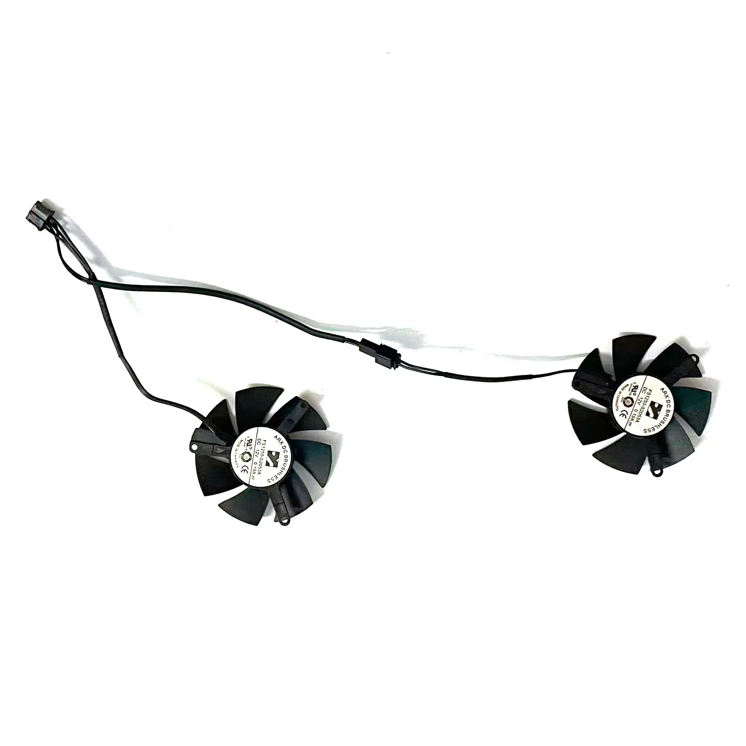 Фото FS1250-S2053A 0,19 А графический процессор VGA видеокулер вентилятор видеокарты для Gigabyte GTX 1650 1630 GTX1650 D6 OC низкопрофильное охлаждение карт 4G №4