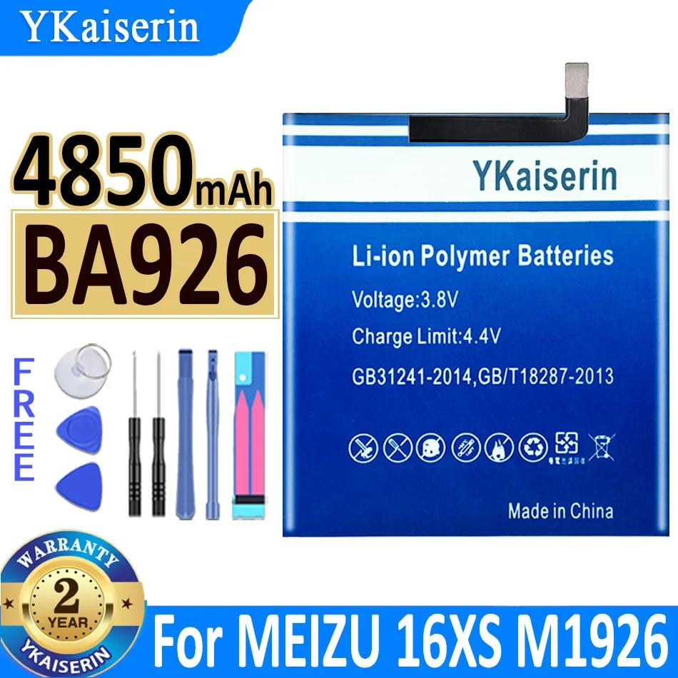 

4850mAh YKaiserin Battery BA926 For MEIZU 16XS M1926/M926H/M926Q M926 Bateria
