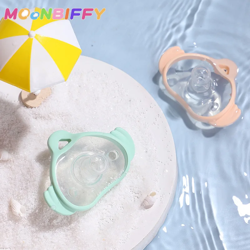 

Baby Soother Nipple Infant Child Feeding Silicone Baby Pacifier Orthodontic Candy Color Solid Pacifier Baby Accessories
