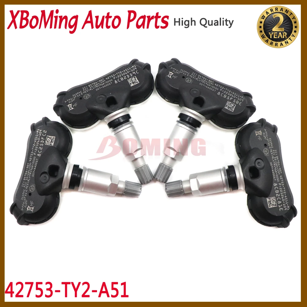 Система контроля давления в шинах 42753-TY2-A51 TPMS, подходит для Acura RLX TL ZDX 2AX 2009-2015 42753-TK4-A011-M1 315 МГц