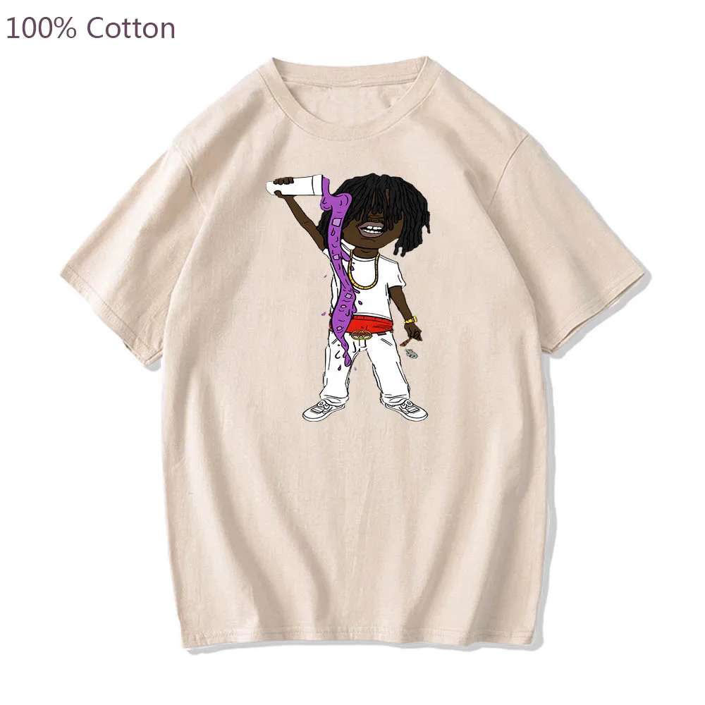 

Chief Keef Punk Anime T-shirts Hip Hop Manga/comic Tshirt Cute Cartoon 100% Cotton Tee-shirt Soft Regular Fit Men/women T-shirt