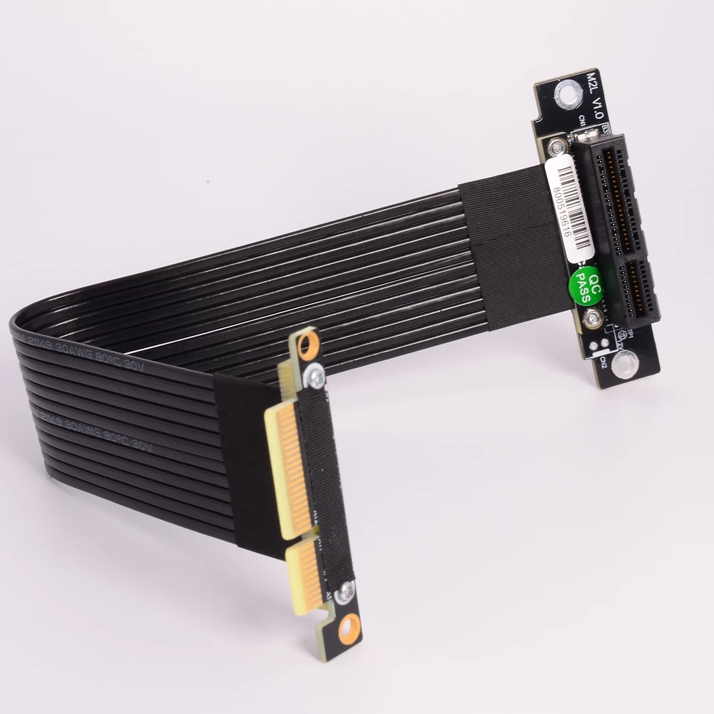 Фото Кабель-удлинитель ADT-Link PCIe 4.0 x4 на x4 Gen 4/3, адаптер-райзер для видеокарт, сетевых карт, жестких дисков, игровых ПК, NVMe SSD, USB №5