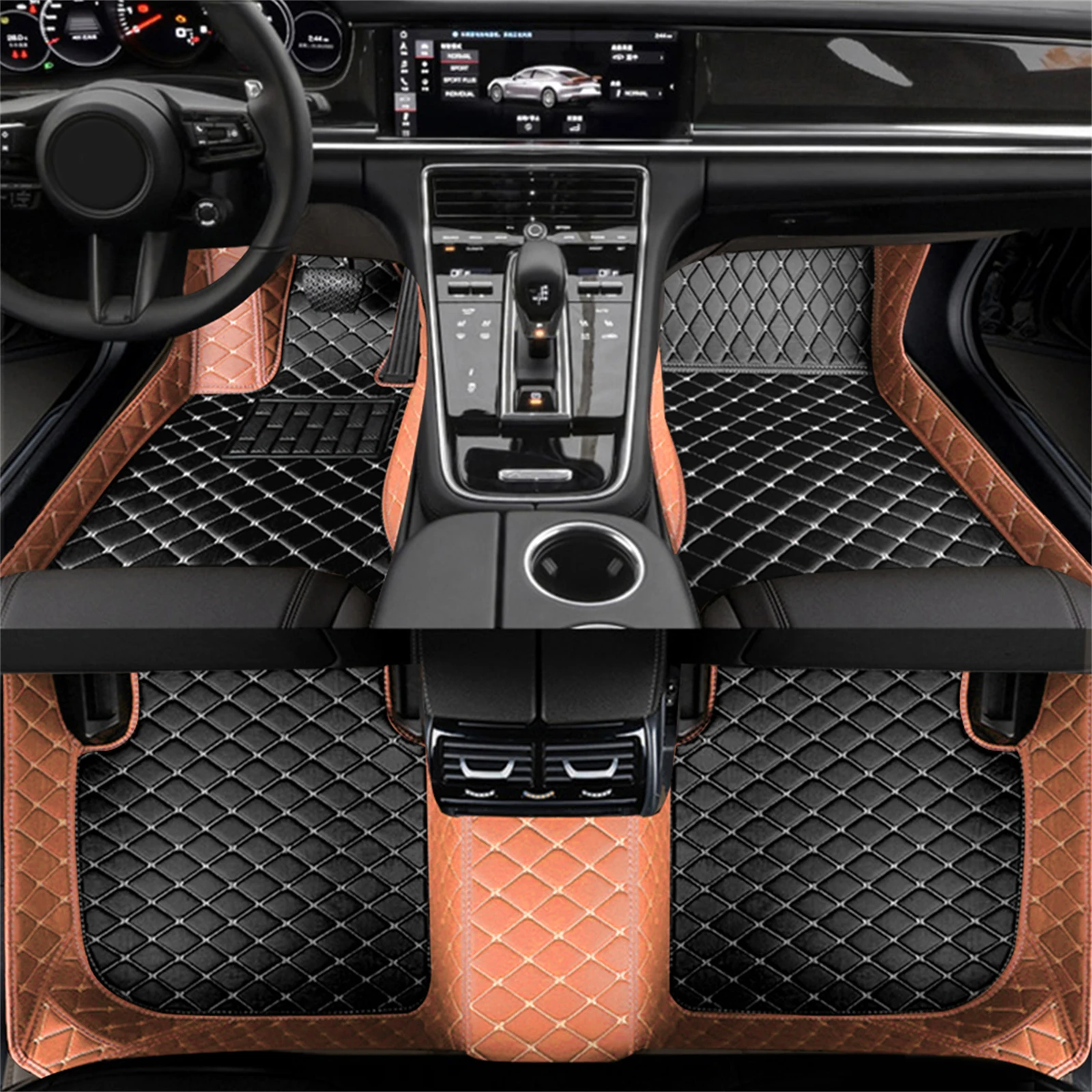 Custom Leather Car Floor Mats For Volvo XC40 XC60 XC70 S60 S90 V60 V90 Waterproof Non-slip Carpet Car Interior Accessories