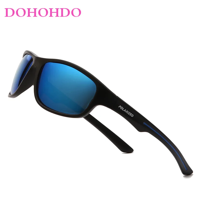 

2022 Square Polarized Sunglasses Men Sports Fishing Sun Glasses Male UV400 Driver Shades Coating Design All-Fit Mirror Oculos