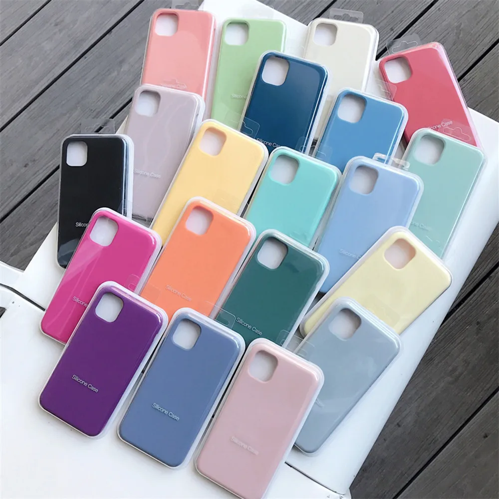 

Официальный оригинальный силиконовый чехол для Apple iPhone 11 12 13 14 Pro Max XR X XS, чехол для iPhone 13 12 Mini 7 8 14 Plus, полное покрытие