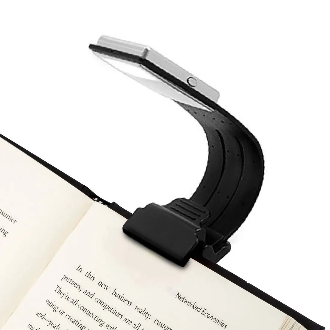 Book Light LED Clip Reading Lamp USB Rechargeable Tough Switch 4 Levels Adjustable Brightness Flexible Multifunctional &amp