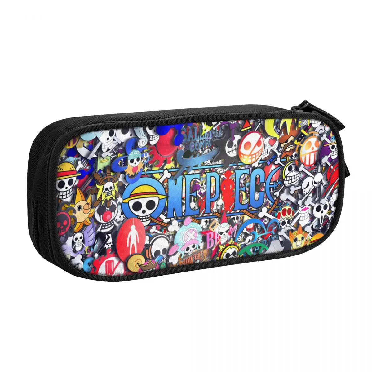 

2023 New Anime One Piece Luffy Pencil Pen Case Stationery Bag Pouch Holder Box Organizer for Teens Girls Adults Student