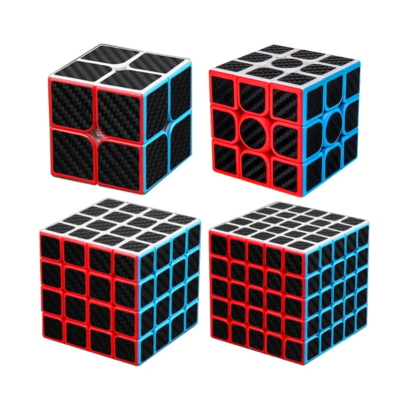 

Куб из углеродного волокна наклейки магический куб 2x2 3x3 4x4 5x5 спиральная Пирамида зеркало скоростной Куб ВОЛШЕБНЫЙ пазл Сумасшедшие игрушки...