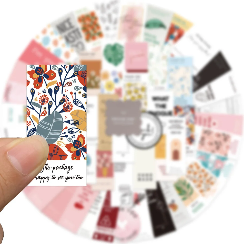 

55pcs Aesthetic Inspirational Girl Pink Stickers For Ipad Laptop Stationery Scrapbooking Supplies DIY Thnak You Sticker Vintage