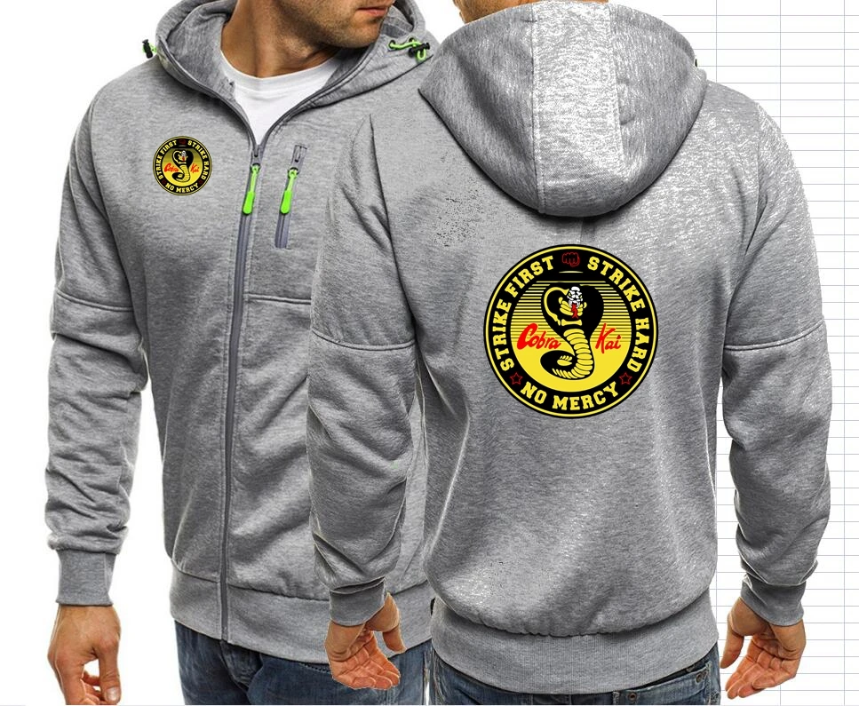 Куртка мужская с капюшоном на молнии 3D эффектом