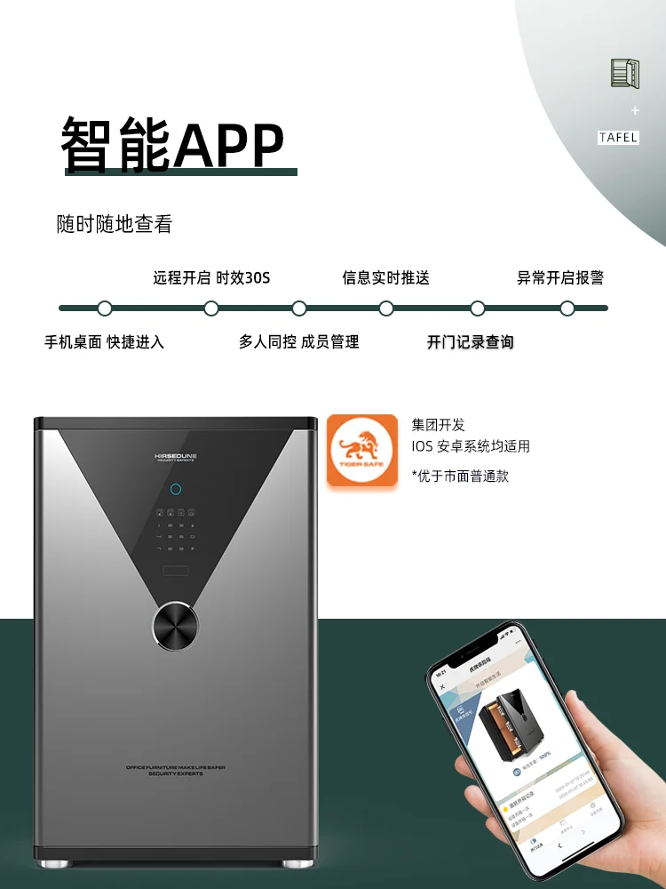 Маленький Невидимый Противоугонный Сейф бренда Tiger домашний 45/60/70/80 см с