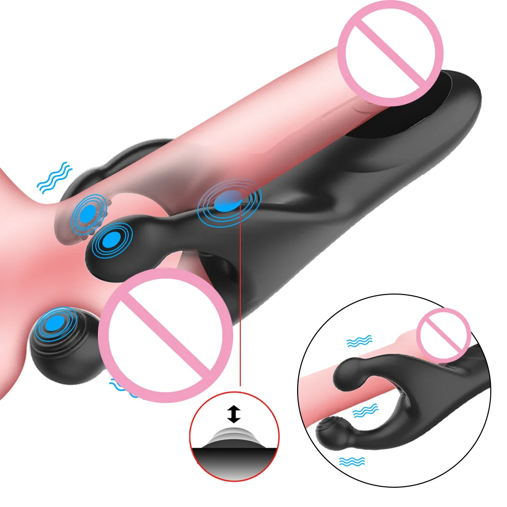 

Male Penis Training Massage Vibrator Delayed Ejaculation Glans Stimulator Handheld Testicle Tapping Masturbator Adult Sex Toy
