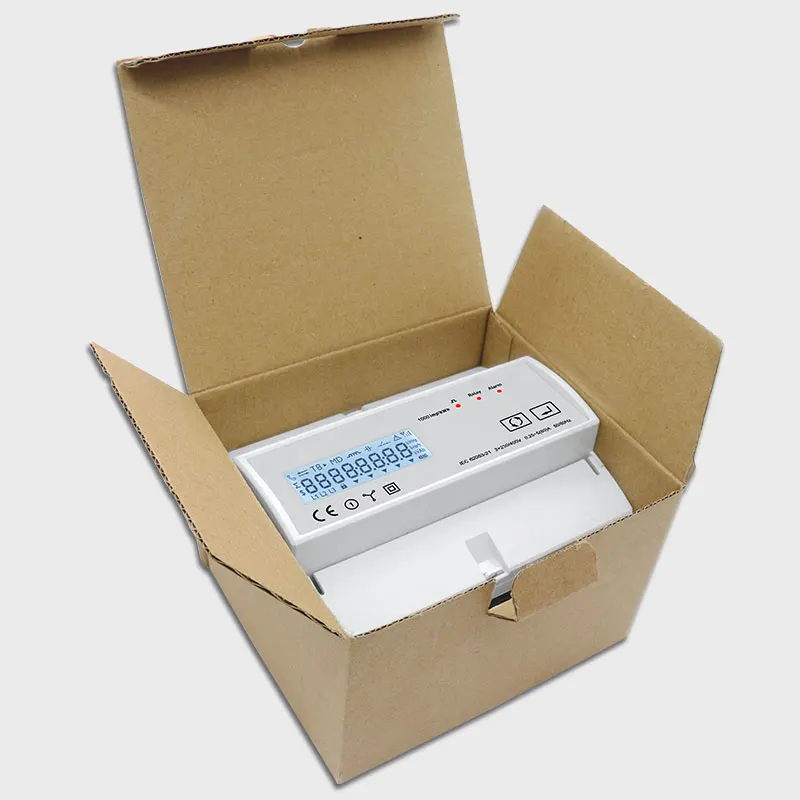 Измеритель энергии Tuya Energy Meter Smart Life WIFI Power 80A Din Rail Electric Consumption 230V 3 Phase Multimeter