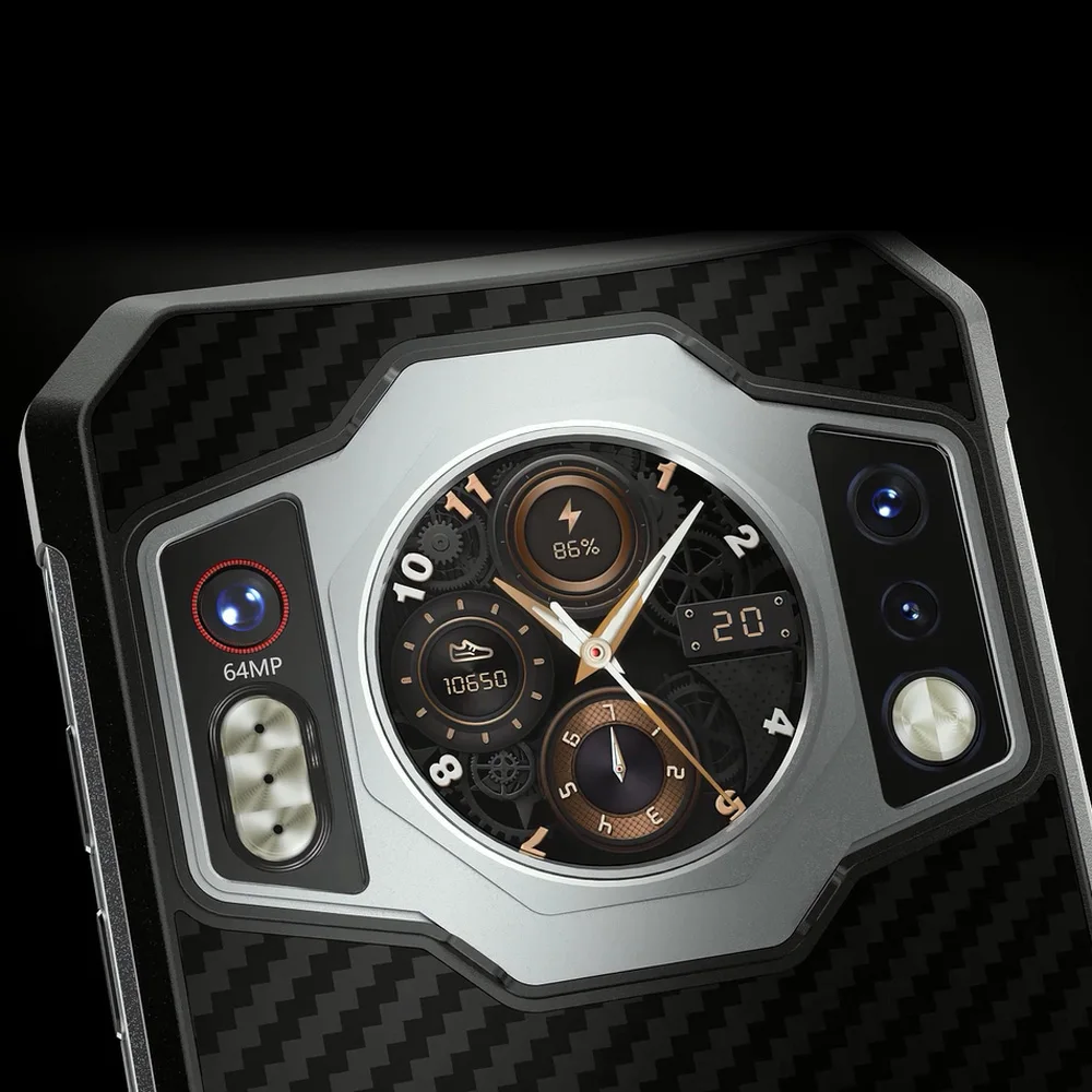 Oukitel Rugged Waterproof Smartphone 12GB RAM 256GB ROM Mobile Phones 9800 mAh Cell Phone 64MP Camera Unlocked Android Cellphone