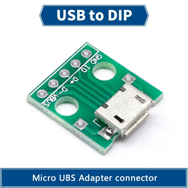 10 шт. адаптер MICRO USB Для DIP-адаптера | Электронные компоненты и принадлежности