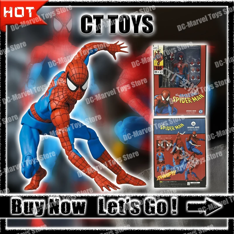 В наличии Ct Toys Человек-паук Mafex 185 фигурка черный агент Человека-паука антивеном