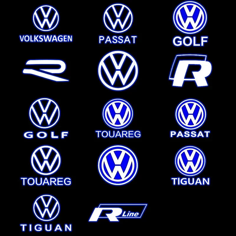 2 шт. для VW Passat B6 B7 B8 B9 Touareg Golf 5 6 7 GTI R Jetta MK6 MK7: Светодиодные проекторы-подсветки в двери автомобиля (эффект «Ghost Shadow»), аксессуары (art.: 3920dc932a4fa) - 3920dc932a4fa