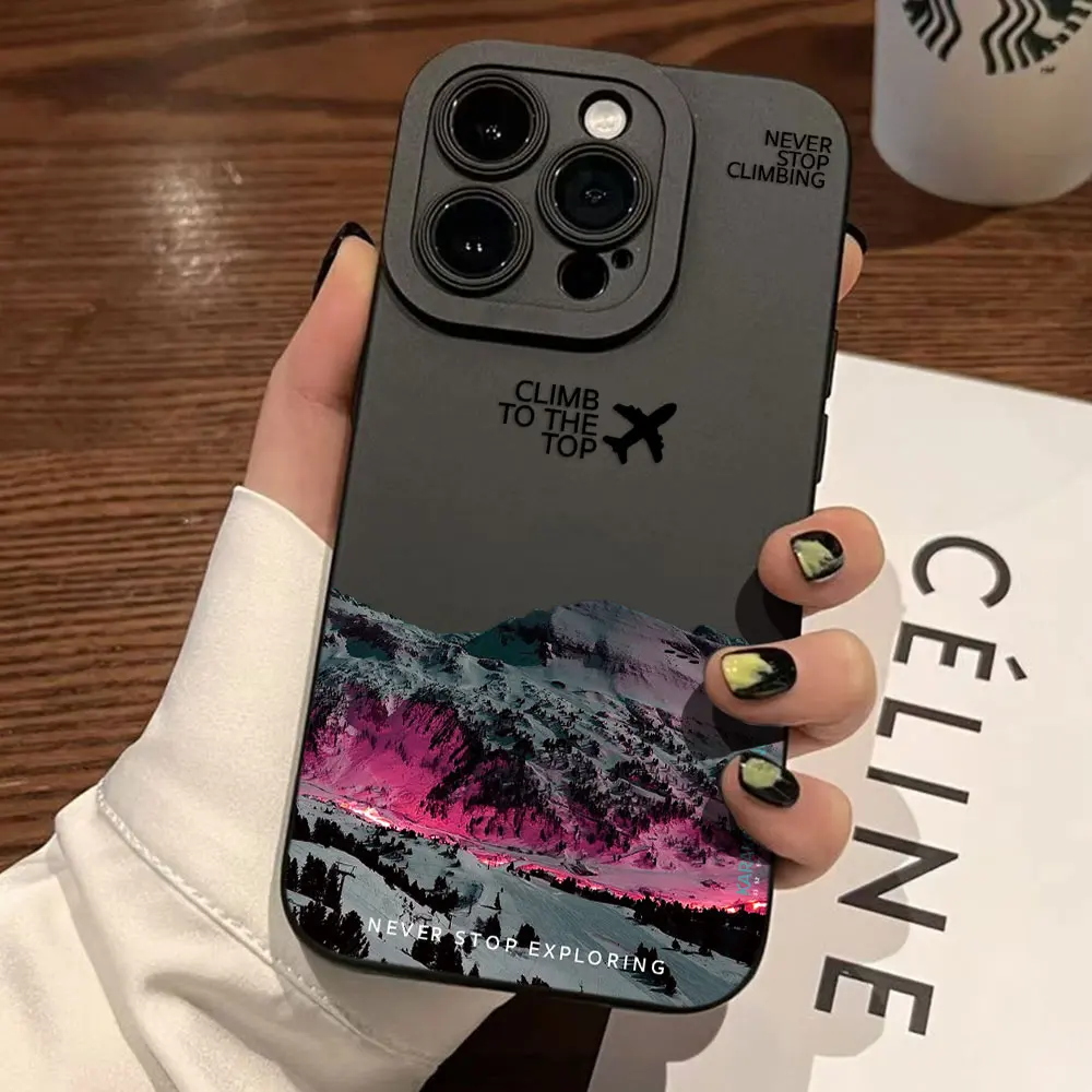 Роскошный чехол для телефона Mountain Peak Aircraft North Oppo Realme 11 10 9 9i 8 8I 7 C55 C53 C30 C35 C33 C31 C21 C11 Pro