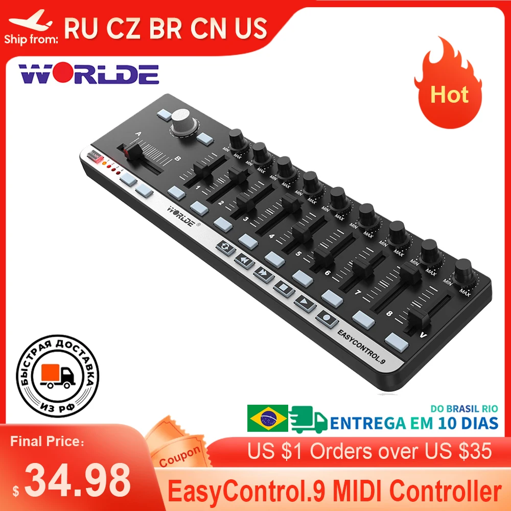 Acheter Worlde EasyControl.9 Contrôleur MIDI portable mini USB 9