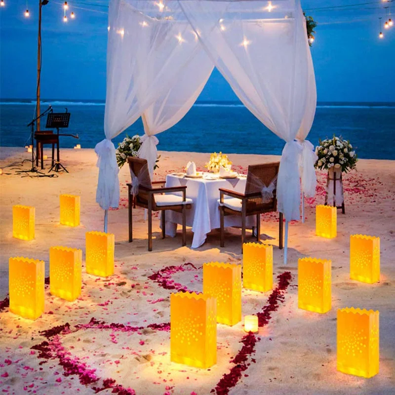 Романтический люминесцентный бумажный пакет с люминесцентным фонариком