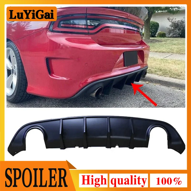 Для 2015-2019 Dodge Charger SRT Scat Pack OE задний бампер диффузор губа углеродное волокно черные