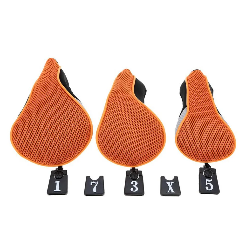 

3Pcs Club Heads Cover Soft Wood Golf Club Driver Headcovers Golf Head Covers Protect Set