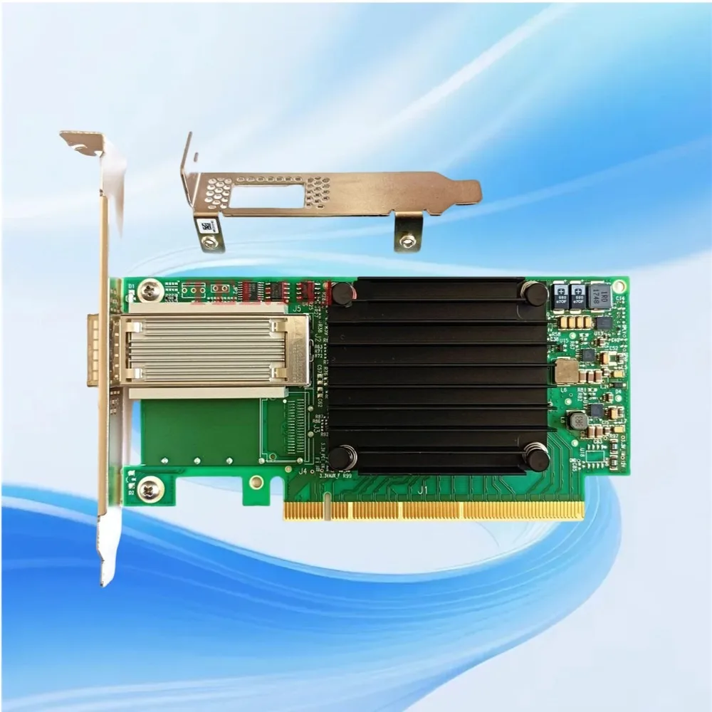 Фото MCX455A-ECAT 100G однопортовый QSFP28 PCIe 3.0 x16 сетевой адаптер, ConnectX-4 VPI адаптер №1